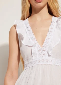 Women Calzedonia Ruffle Passementerie Short Dress