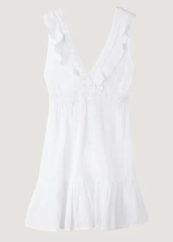 Women Calzedonia Ruffle Passementerie Short Dress