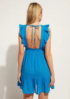 Women Calzedonia Ruffle Passementerie Short Dress