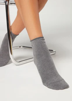 Women Calzedonia Seamless Short Socks With Cashmere