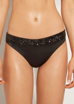 Women Calzedonia Sequin Bikini Bottoms Cannes
