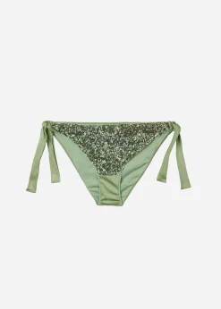 Women Calzedonia Sequin Bow Bikini Bottoms Cannes