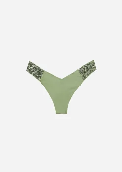 Women Calzedonia Sequin High-Leg Brazilian Bikini Bottoms Cannes