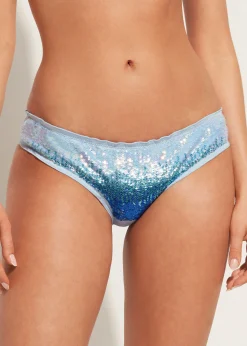 Women Calzedonia Seychelles Graduated Sequin Bikini Bottoms
