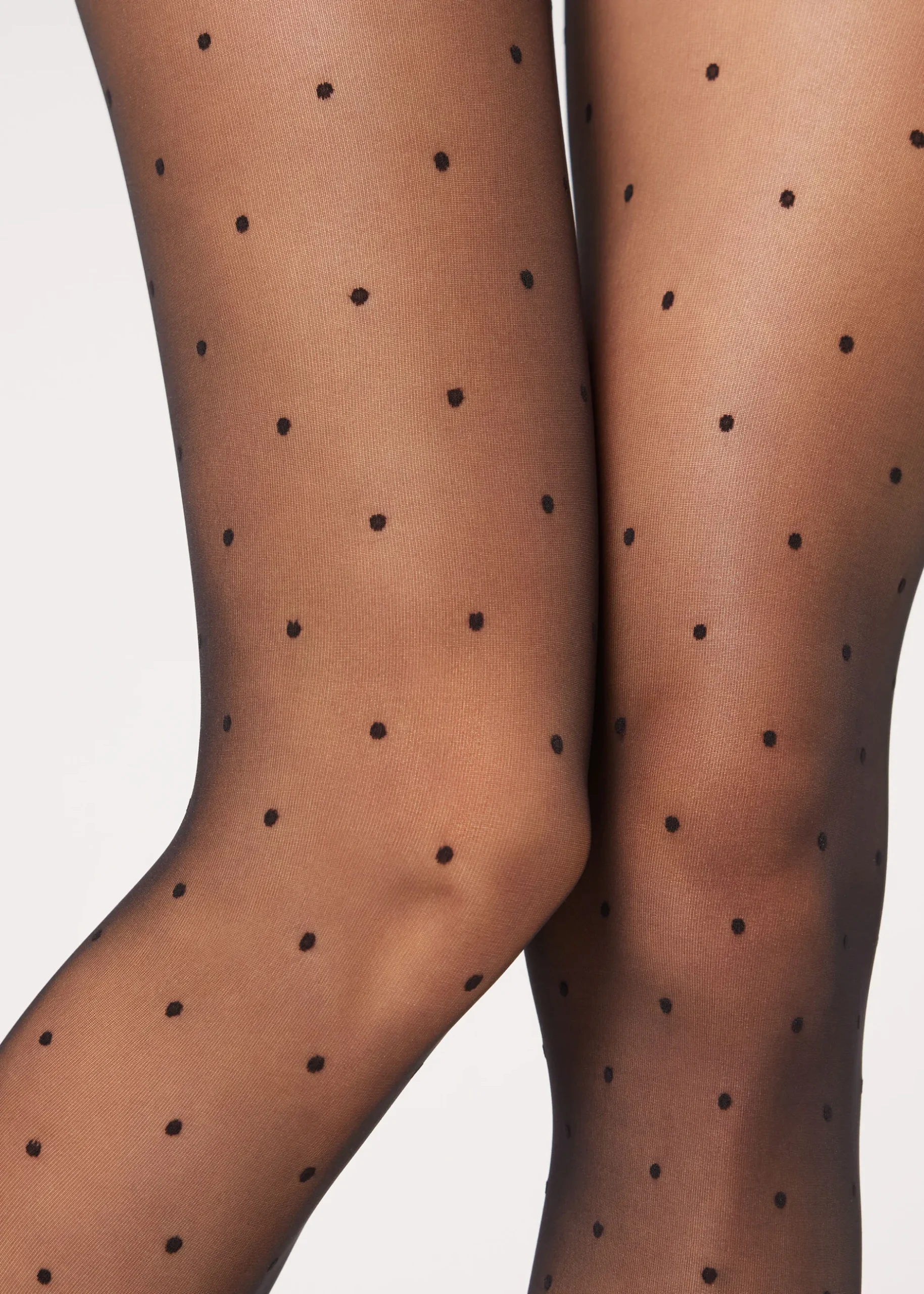 Women Calzedonia Sheer Polka Dot Tights