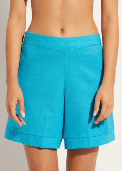 Women Calzedonia Shorts With Linen