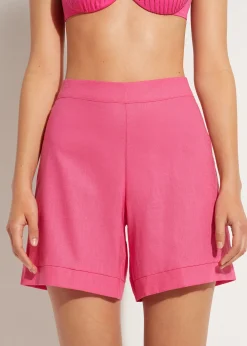 Women Calzedonia Shorts With Linen