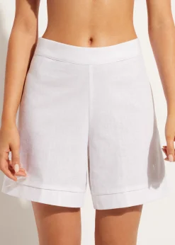 Women Calzedonia Shorts With Linen
