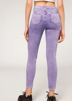 Women Calzedonia Skinny Push Up Tie-Dye Jeans