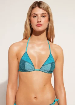Women Calzedonia Slide Triangle Bikini Top Lisbona
