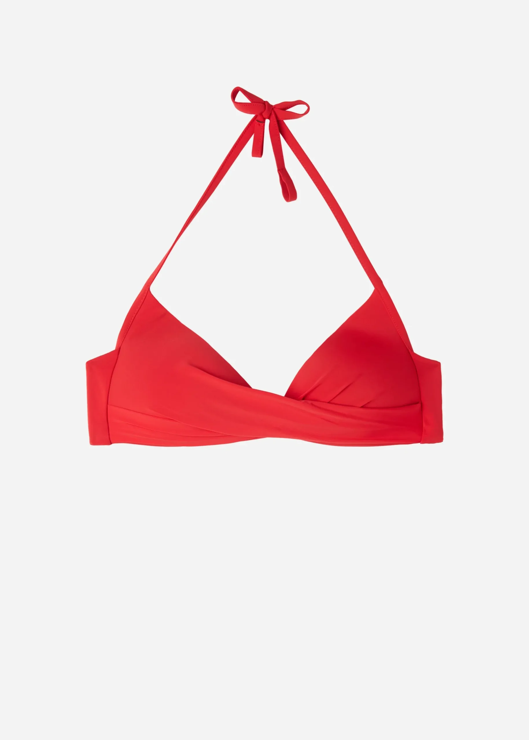 Women Calzedonia Soft Graduated Crossover Padded Triangle Bikini Top Indonesia