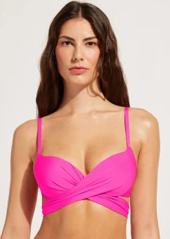 Women Calzedonia Soft Graduated Padded Push Up Bikini Top Indonesia