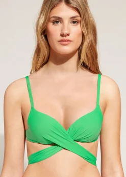 Women Calzedonia Soft Graduated Padded Push Up Bikini Top Indonesia