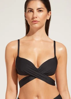 Women Calzedonia Soft Graduated Padded Push Up Bikini Top Indonesia