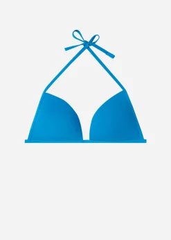Women Calzedonia Soft Graduated Padded Triangle Bikini Top Indonesia