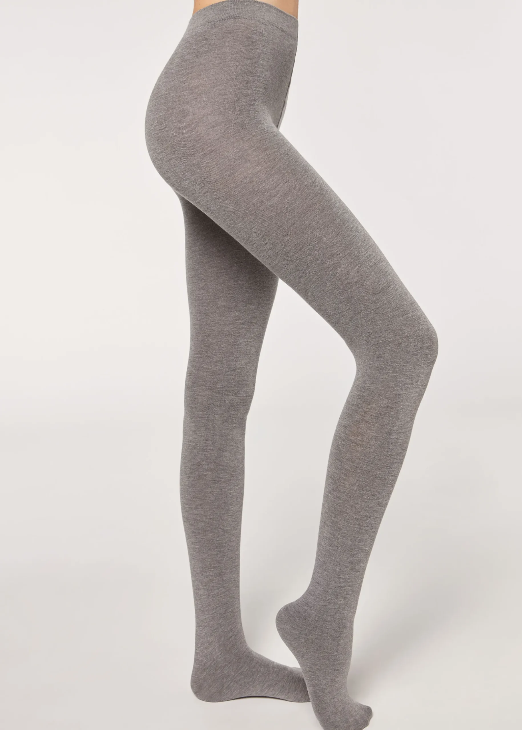 Women Calzedonia Soft Modal And Cashmere Blend Tights