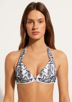 Women Calzedonia Soft Padded Triangle Bikini Top Zanzibar