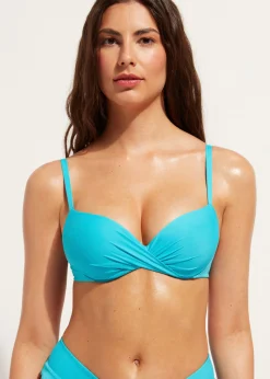 Women Calzedonia Soft Super-Padded Graduated Push-Up Bikini Top Indonesia