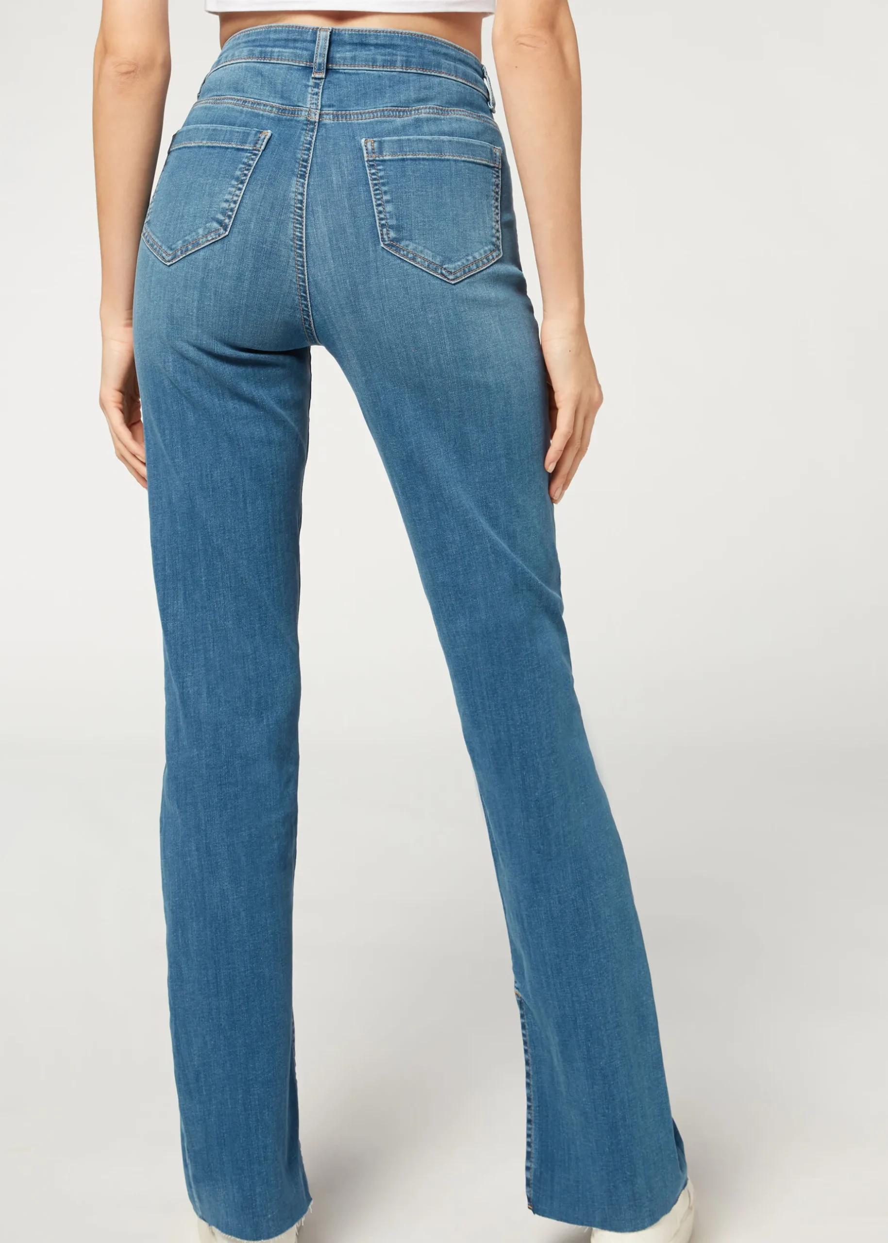 Women Calzedonia Straight Ripped Jeans