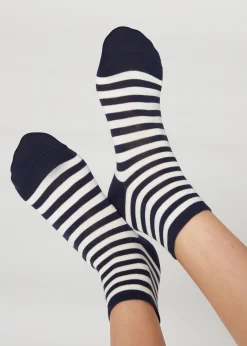 Women Calzedonia Stripe Patterned Short Socks