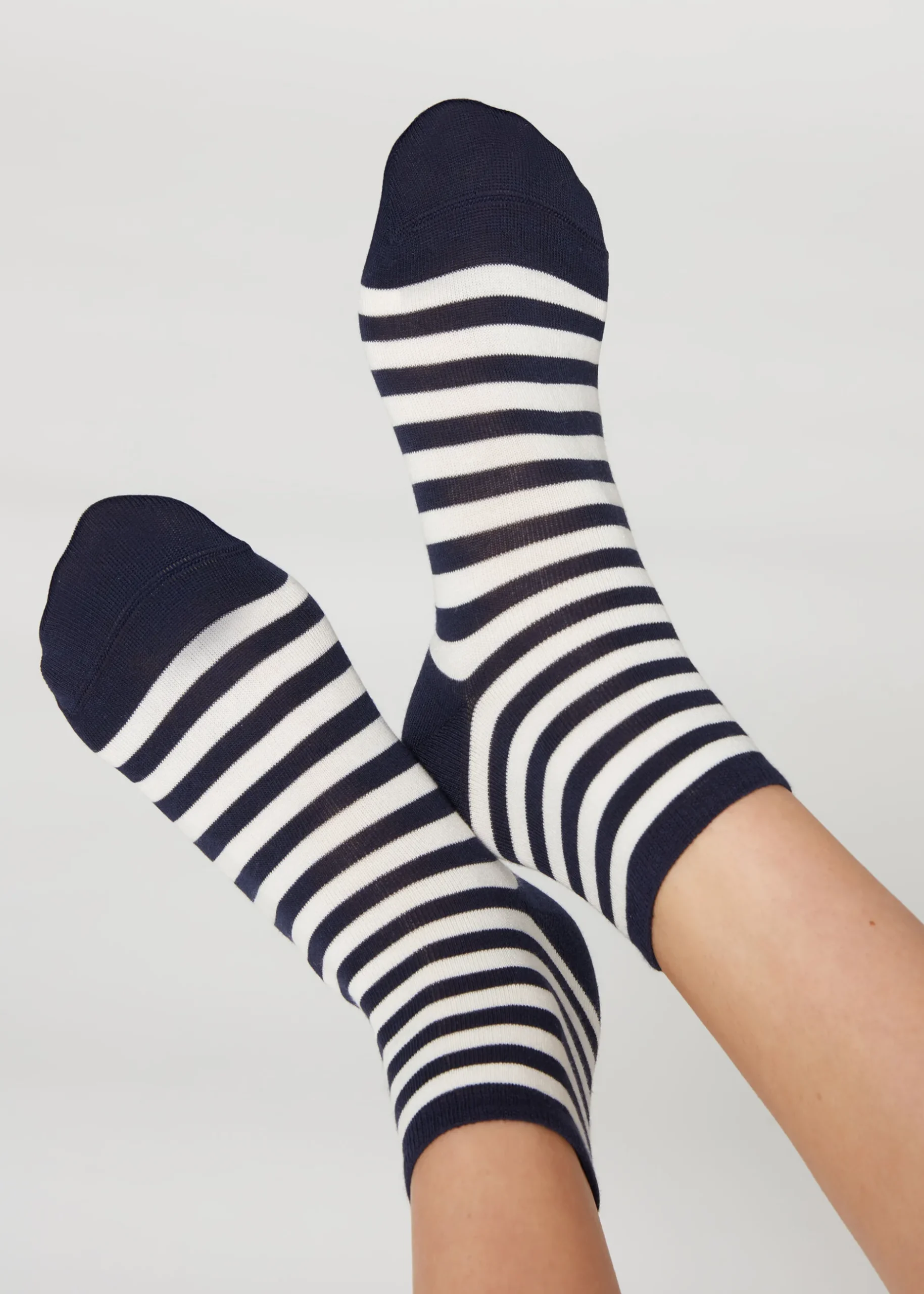 Women Calzedonia Stripe Patterned Short Socks