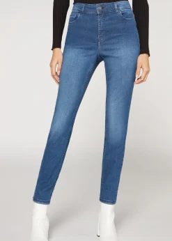 Women Calzedonia Super Flex Denim High-Waisted Superskinny Jeans