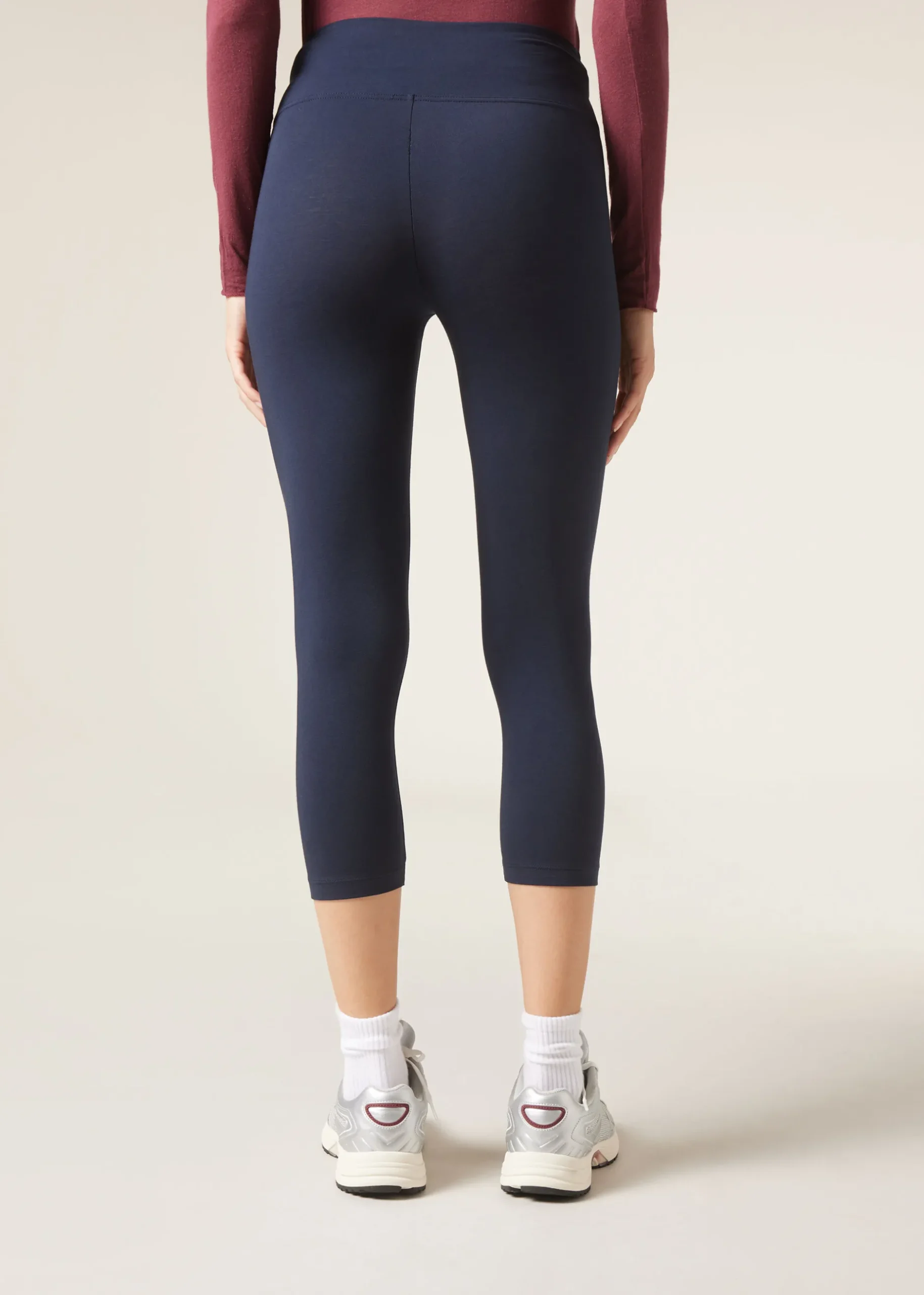 Women Calzedonia Supima Cotton Capri Leggings