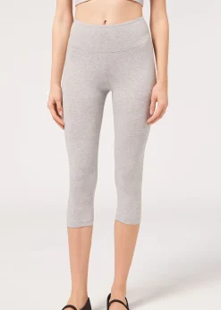 Women Calzedonia Supima Cotton Capri Leggings