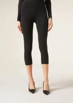 Women Calzedonia Supima Cotton Capri Leggings