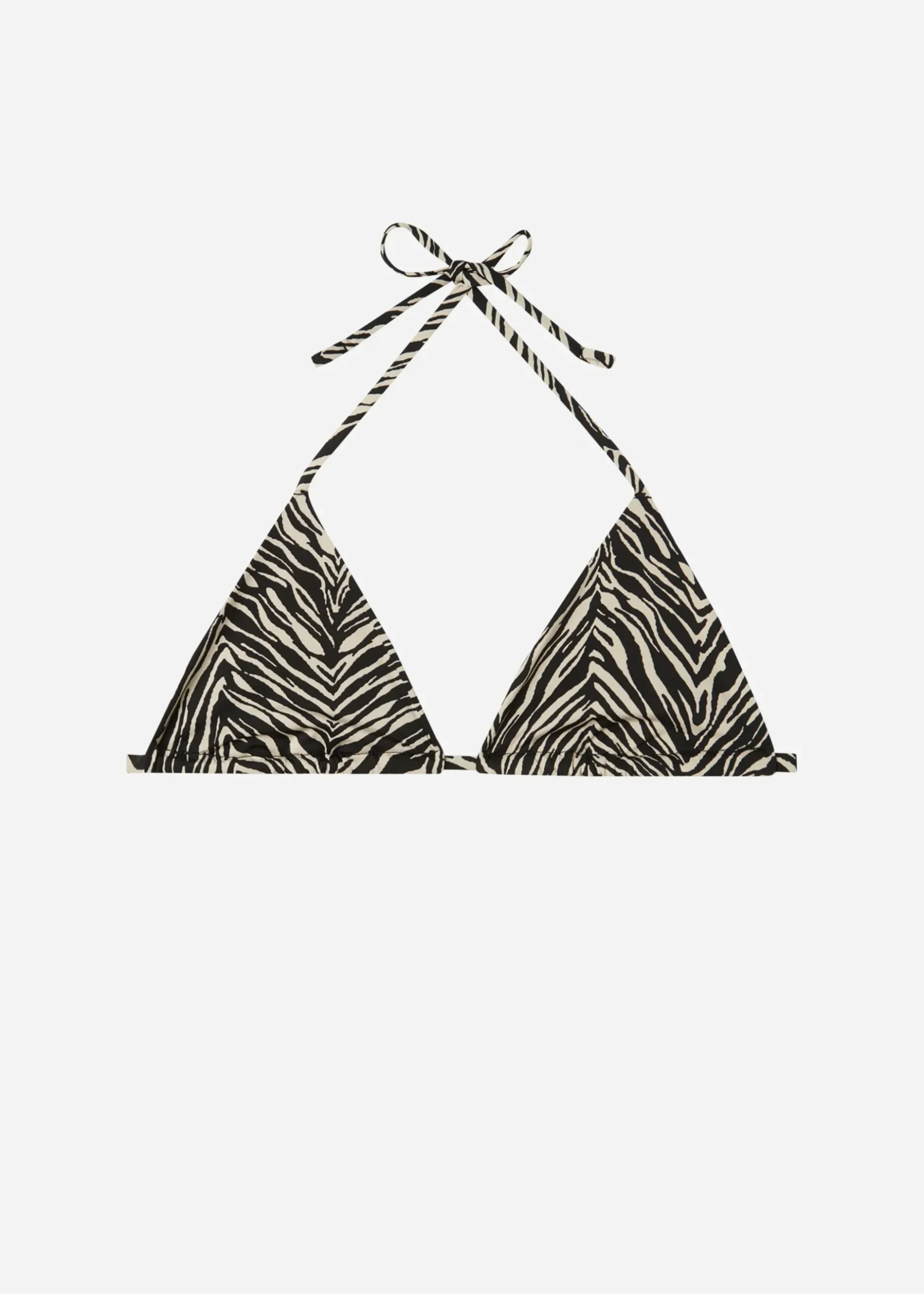 Women Calzedonia Zebra Print Slide Triangle Bikini Top Nairobi